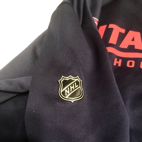 NHL Washington Capitals hooded sweatshirt navy men’s Small NWOT hockey - Picture 2 of 7